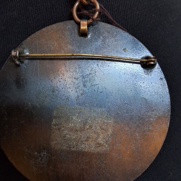 Rare Unsigned 40- 50s Rebajes Sculptural Fish Pendant Necklace - Picture 5 of 12